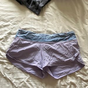 lululemon athletica Purple and Blue Athletic Shorts